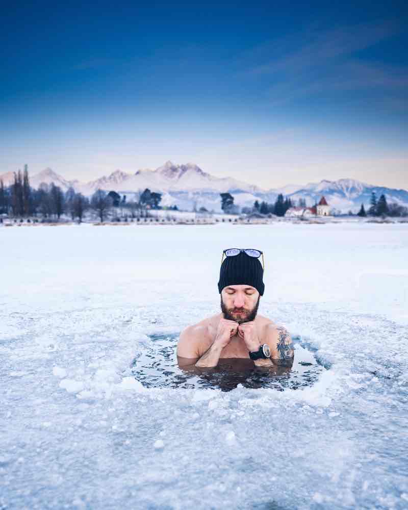 Abnehmen durch Eisbaden