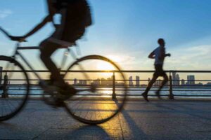 Joggen Radfahren