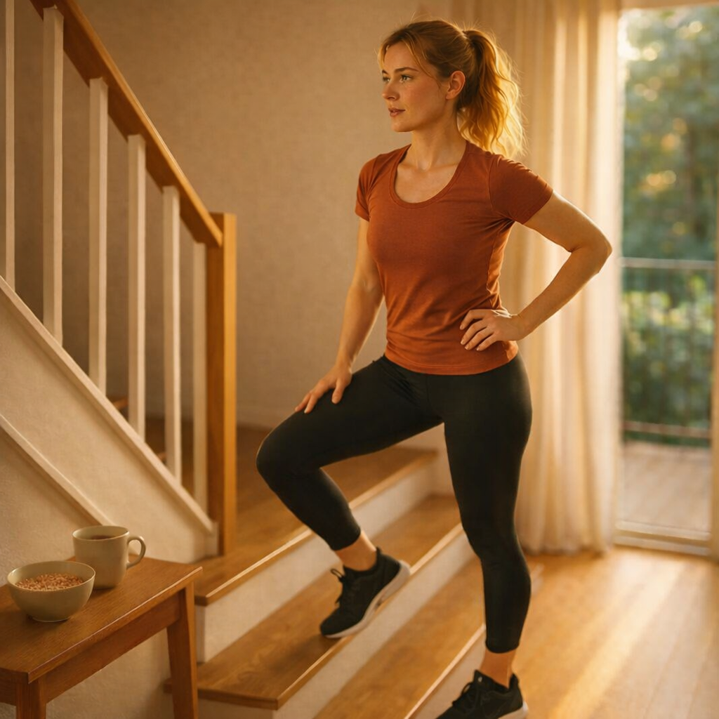 Treppen-Workout für drinnen: In 8 Minuten fit werden